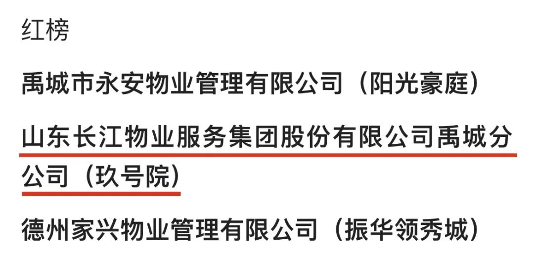德州市住宅小区物业服务质量考核,德州物业四色榜