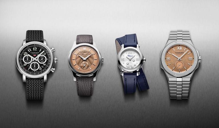 Chopard萧邦,首家将可回收再利用钢材含量达80%的精钢材质推广至其所有精钢腕表作品的高级腕表珠宝品牌旨在减少碳足迹